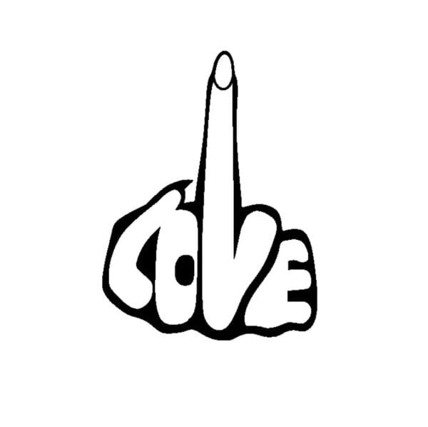 Middle Finger Love Svg Png vector,Love spell.Hand Sign Silhouette Svg.Woman Girl Power svg.Adult Humor.Funny divorce gift Svg.Lipping off
