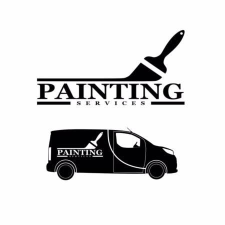 Painting services logo svg png Painter svg Home painting svg Handyman Residential Painter Repair Brush Business Logo Design Painting logo