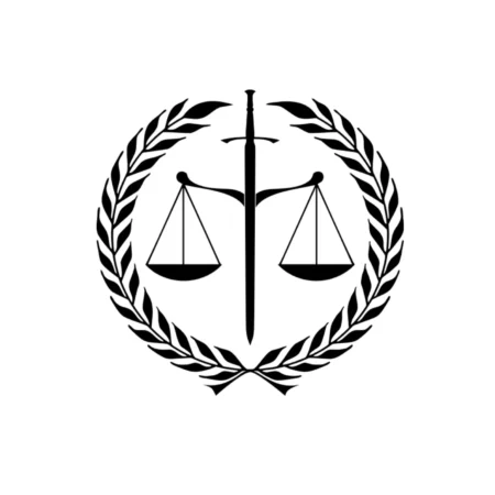 Scale of Justice Svg vector transparent symbols of justice and law logo png Justice sword symbol Advocate logo design Legal justice emblem